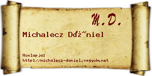 Michalecz Dániel névjegykártya