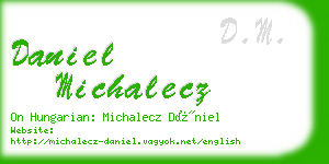 daniel michalecz business card